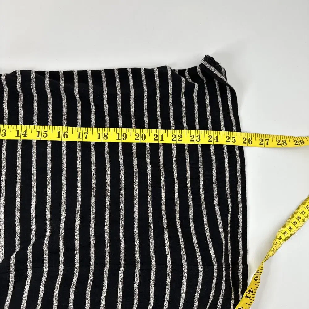 J Jill Shirt Womens XL Black Gray Wearever Stretch Slinky Tunic Casual‎